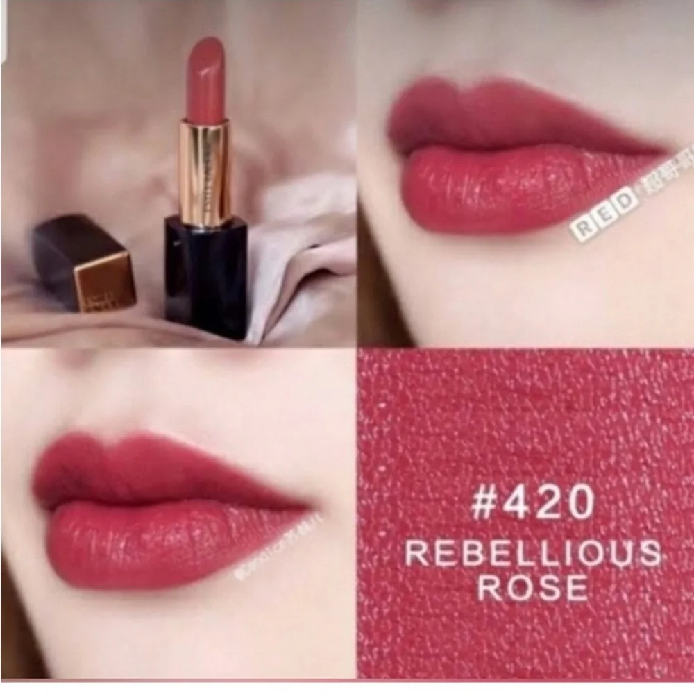 Estee Lauder Pure Color Envy 420 Rebellious Rose Lipstick Rosey Pink Full Size